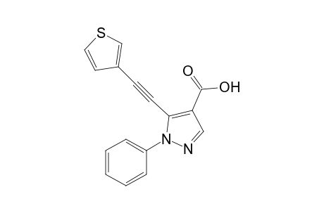 1-Phenyl-5-(3-thienylethynyl)-1H-pyrazole-4-carboxylic Acid