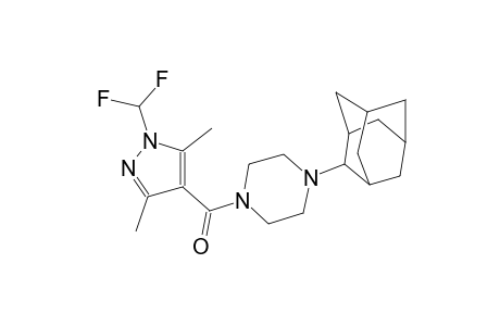 1-(2-adamantyl)-4-{[1-(difluoromethyl)-3,5-dimethyl-1H-pyrazol-4-yl]carbonyl}piperazine