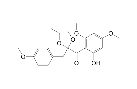 2-Ethoxy-2'-hydroxy-2,4',6'-trimethoxy-3-(4-methoxyphenyl)-propiophenone