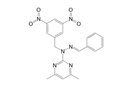 N-[(3,5-dinitrophenyl)methyl]-4,6-dimethyl-N-[(E)-(phenylmethylene)amino]-2-pyrimidinamine