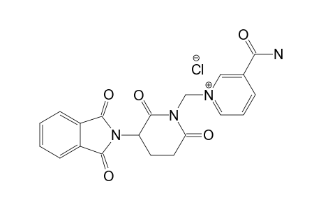 3-CARBAMOYL-1-[3-(1,3-DIHYDRO-1,3-DIOXO-2H-ISOINDOLINE-2-YL)-2,6-DIOXO-PIPERIDINE-1-YL-METHYL]-PYRIDINIUM-CHLORIDE