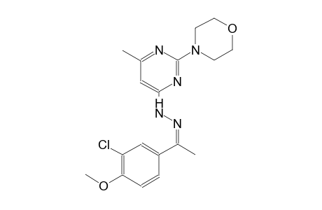 (1Z)-1-(3-chloro-4-methoxyphenyl)ethanone [6-methyl-2-(4-morpholinyl)-4-pyrimidinyl]hydrazone