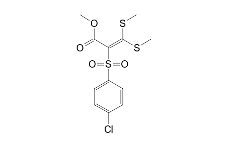 1-(4-CHLOROPHENYLSULFONYL)-1-METHOXYCARBONYL-2,2-DI-(METHYLTHIO)-ETHENE