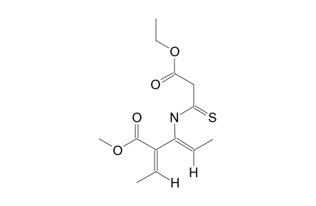 (Z,Z)-3-(ETHOXYCARBONYLTHIOACETAMIDO)-4-METHOXYCARBONYL-HEXA-2,4-DIENE