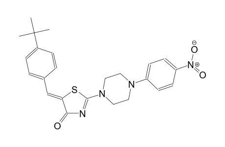(5Z)-5-(4-tert-butylbenzylidene)-2-[4-(4-nitrophenyl)-1-piperazinyl]-1,3-thiazol-4(5H)-one
