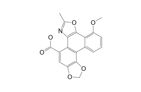ARISTOXAZOLE;9-METHOXY-7-METHYL-2-H-1,3-OXAZOLO-[5'.4'-10.9]-PHENANTHRO-[3.4-D]-1,3-DIOXOLANE-5-CARBOXYLIC_ACID