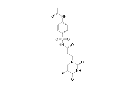1 -(3 -(4 -Acetylaminobenzenesulfonamido) -3 -oxopropyl) -5 -fluoropyrimidine-2,4 -dione