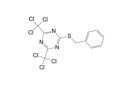 1,3,5-Triazine, 2-[(phenylmethyl)thio]-4,6-bis(trichloromethyl)-