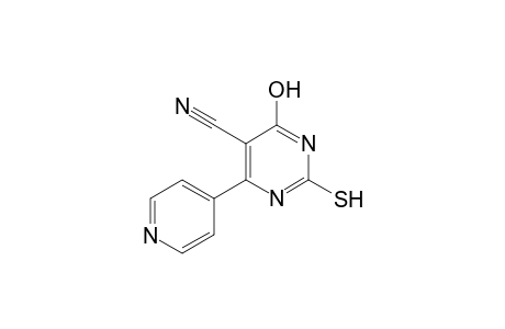 5-Pyrimidinecarbonitrile, 4-hydroxy-2-mercapto-6-(4-pyridinyl)-