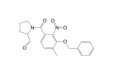 n-[3-(benzyloxy)-4-methyl-2-nitrobrnzoyl]pyrrolidine-2-carboxaldehyde