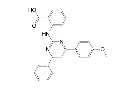 2-(4-(4-Methoxyphenyl)-6-phenyl-2-pyrimidinylamino)benzoic acid