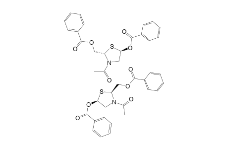 TRANS-2-BENZOYLOXYMETHYL-3-ACETYL-5-BENZOYLOXY-1,3-THIAZOLIDINE;ISOMER-E/Z