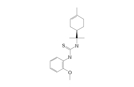 N-[1-(4R)-(4-ISOPROPYL-1-METHYL-CYCLOHEXENYL)]-N'-[2-(2-METHOXYPHENYL)]-THIOUREA