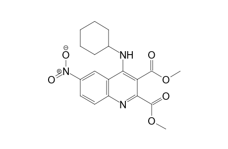 Dimethyl 4-(cyclohexylamino)-6-nitroquinoline-2,3-dicarboxylate