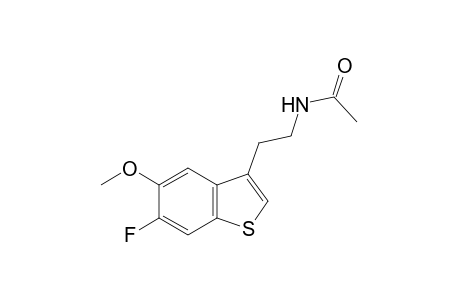 N-[2-(6-fluoro-5-methoxybenzo[b]thien-3-yl)ethyl]acetamide