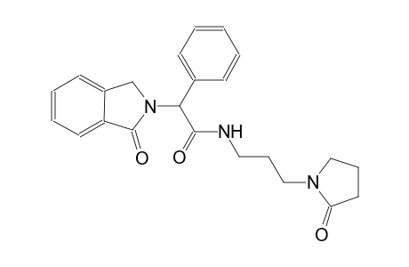 2-(1-oxo-1,3-dihydro-2H-isoindol-2-yl)-N-[3-(2-oxo-1-pyrrolidinyl)propyl]-2-phenylacetamide