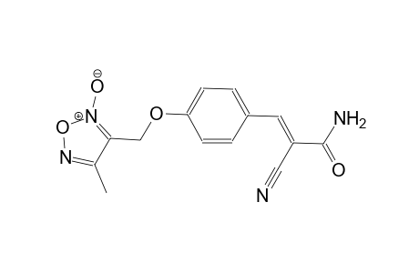 2-propenamide, 2-cyano-3-[4-[(4-methyl-2-oxido-1,2,5-oxadiazol-3-yl)methoxy]phenyl]-, (2E)-