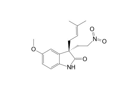 (S)-3-(3-Methylbut-2-enyl)-5-methoxy-3-(2-nitroethyl)-2-oxindole