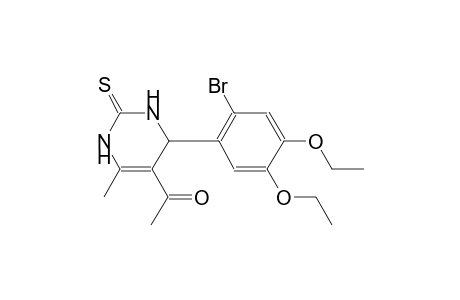 1-[4-(2-bromo-4,5-diethoxyphenyl)-6-methyl-2-thioxo-1,2,3,4-tetrahydro-5-pyrimidinyl]ethanone