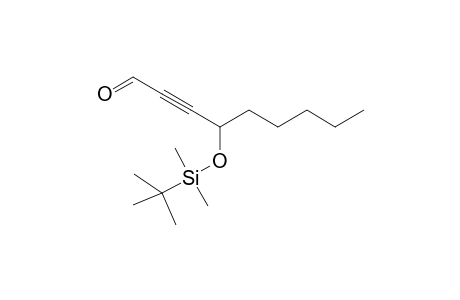 (+-)-4-(O-tert-Butyldimethylsilyl)-2-nonyn-1-al