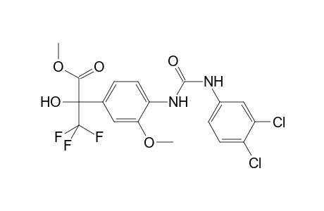 Methyl 2-(4-{[(3,4-dichlorophenyl)carbamoyl]amino}-3-methoxyphenyl)-3,3,3-trifluoro-2-hydroxypropanoate