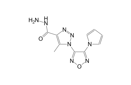 5-methyl-1-[4-(1H-pyrrol-1-yl)-1,2,5-oxadiazol-3-yl]-1H-1,2,3-triazole-4-carbohydrazide