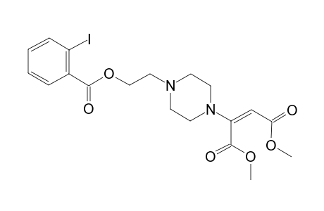 1-[2-(2-Iodobenzoyloxyl)eth-1-yl]-4-[(E)-1,2-(dimethoxycarbonyl)ethen-1-yl]piperazine