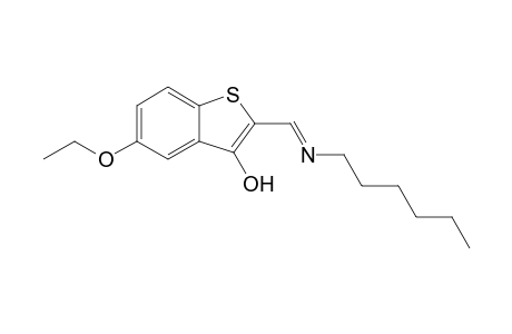 Benzothiophen-3-ol, 5-ethoxy-2-hexyliminomethyl-