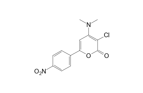 3-chloro-4-(dimethylamino)-6-(p-nitrophenyl)-2H-pyran-2-one