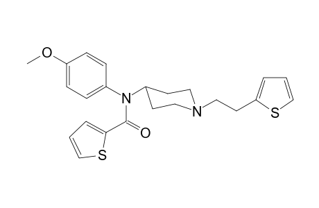 N-4-Methoxyphenyl-N-(1-[2-(thiophen-2-yl)ethyl]piperidin-4-yl)thiophene-2-carboxamide