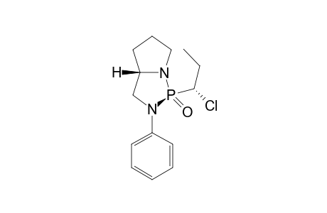 (1S,3aS)-1-((S)-1-Chloro-propyl)-2-phenyl-hexahydro-pyrrolo[1,2-c][1,3,2]diazaphopsphole 1-oxide