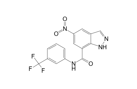 5-Nitro-N-[3-(trifluoromethyl)phenyl]-1H-indazole-7-carboxamide