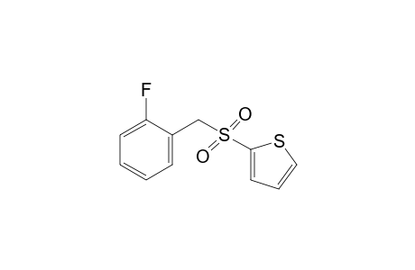 2-[(o-fluorobenzyl)sulfonyl]thiophene