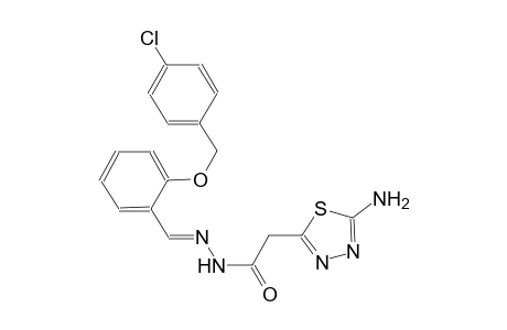 2-(5-amino-1,3,4-thiadiazol-2-yl)-N'-((E)-{2-[(4-chlorobenzyl)oxy]phenyl}methylidene)acetohydrazide