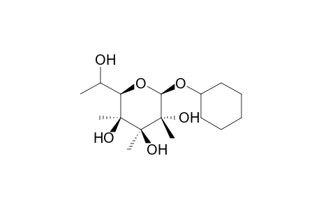 Cyclohexyl 2,3,4,6-tetra-methyl-.beta.,D-galctopyranoside isomer