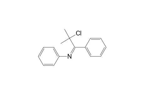 N-(2-Chloro-2-methyl-1-phenyl-1-propylidene)aniline