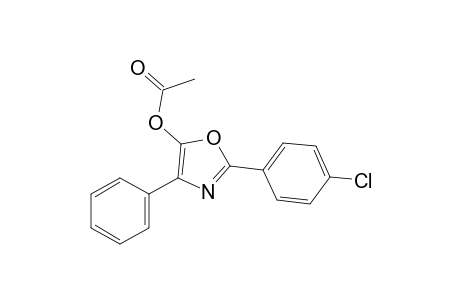 2-(p-chlorophenyl)-4-phenyl-5-oxazolol, acetate (ester)