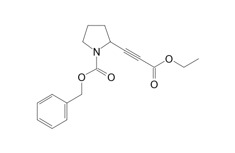 2-(3-ethoxy-3-keto-prop-1-ynyl)pyrrolidine-1-carboxylic acid benzyl ester