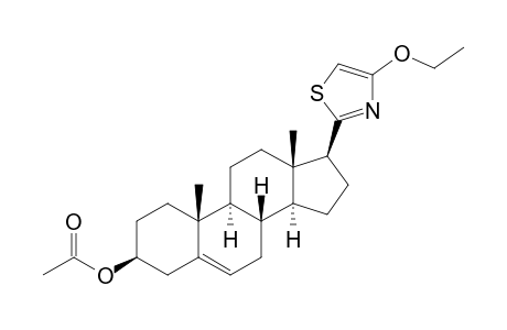 3-.beta.-(Acetoxy)-17-.beta.-(4'-ethoxy-2'-thiazolyl)androst-5-ene