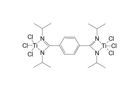 1,4-bis{Trichlorotitanium-[N(1),N(2)-diisopropylamidine]}-benzene