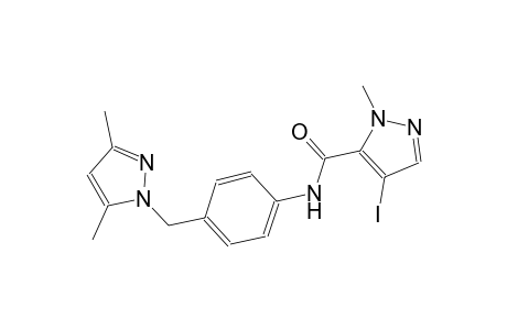 N-{4-[(3,5-dimethyl-1H-pyrazol-1-yl)methyl]phenyl}-4-iodo-1-methyl-1H-pyrazole-5-carboxamide