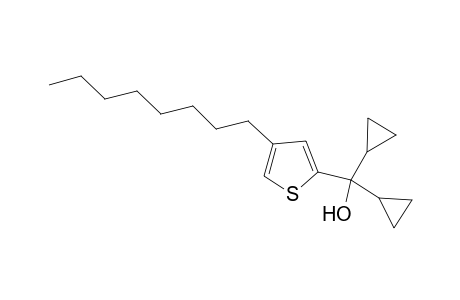 Dicyclopropyl(4-octylthiophen-2-yl)methanol