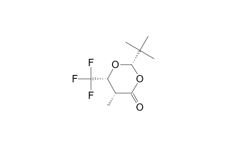 2S,5R,6R-2-(t-Butyl)-6-(trifluoromethyl)-5-methyl-2H,4H-1,3-dioxan-4-one