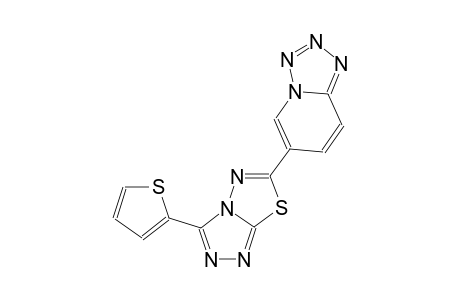 tetrazolo[1,5-a]pyridine, 6-[3-(2-thienyl)[1,2,4]triazolo[3,4-b][1,3,4]thiadiazol-6-yl]-