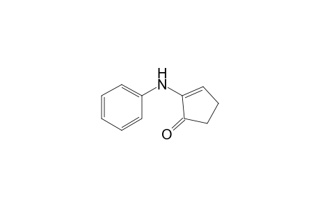 2-Anilino-1-cyclopent-2-enone