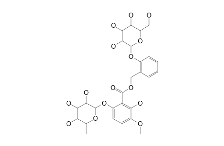 2'-BETA-D-GLUCOPYRANOSYLOXYBENZYL_6-ALPHA-L-RHAMNOPYRANOSYLOXY-2-HYDROXY-3-METHOXYBENZOATE