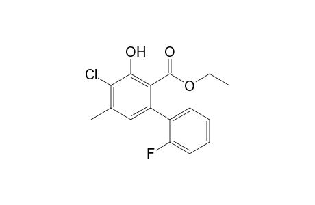Ethyl 4-chloro-3-hydroxy-2'-fluoro-5-methyl-[,1,1']biphenyl-2-carboxylate