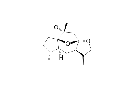 HOLOSERICIN-A;10-ALPHA-HYDROXYL-1(8),8(12)-DIEPOXY-11(13)-GUAIENE