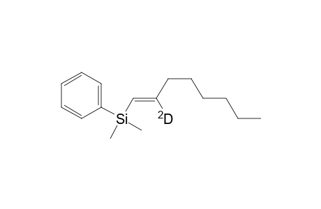 Silane, dimethyl-1-octenyl-2-d-phenyl-, (E)-