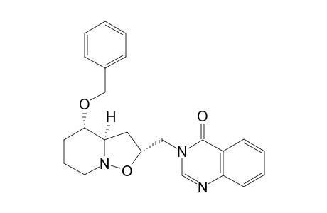 (2R,3aR,4S)-4-benzyloxy-2-[(4''-oxo-4H-quinazolin-3"-yl)-methyl]-hexahydroisoxazolo[2,3-a]pyridine